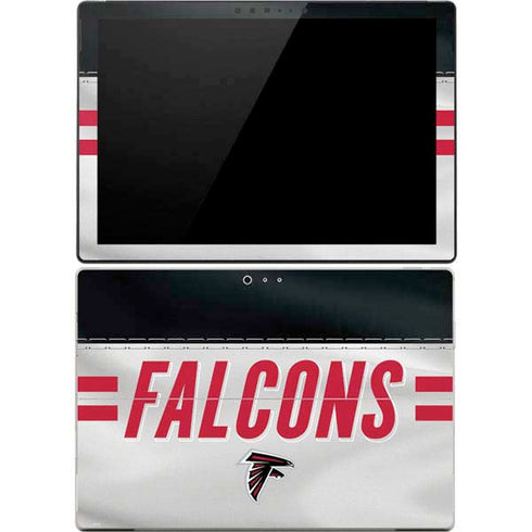 NFL Atlanta Falcons White Striped Surface Pro 4 Skin